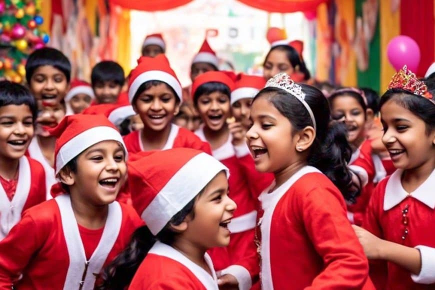 राजस्थान...  क्रिसमस पर बच्चों को सांता क्लॉज बनाया तो गिरेगी गाज 