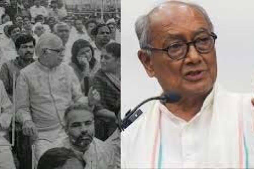 दिग्विजय सिंह ने की पीएम मोदी की फोटो पोस्ट: RSS की संगठन शक्ति की तारीफ कर चौंकाया