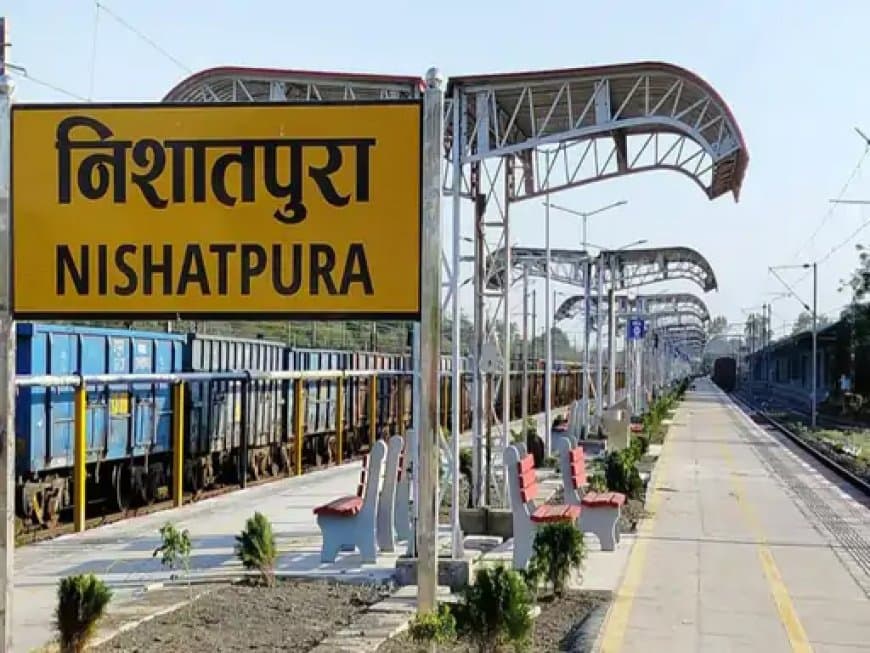 निशातपुरा स्टेशन में काम अंतिम चरण में पहुंच गया है।