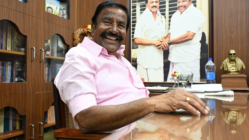 तमिलनाडु के नगर प्रशासन और जल आपूर्ति मंत्री केएन नेहरू।