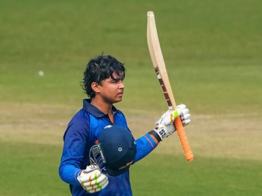 वैभव का एक और कमाल... रांची में 84 गेंदों में 190 रन, 15 छक्के, 16 चौके 