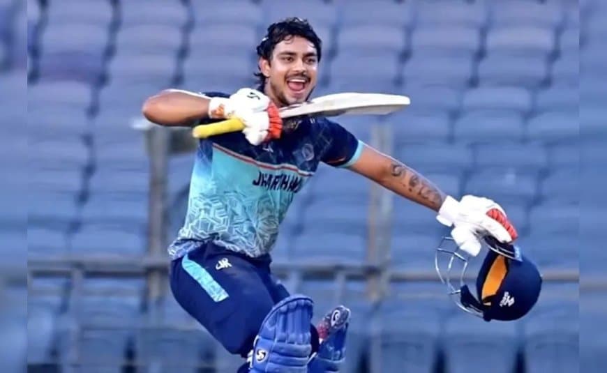  ईशान किशन...विजय हजारे ट्रॉफी में धमाका... 33 बॉल में तूफानी शतक