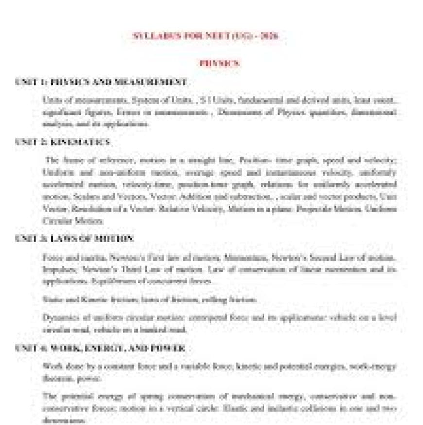 NEET UG 2026 New Syllabus: NMC ने जारी किया अपडेटेड सिलेबस, जानें फिजिक्स, केमिस्ट्री और बायोलॉजी के मुख्य बदलाव