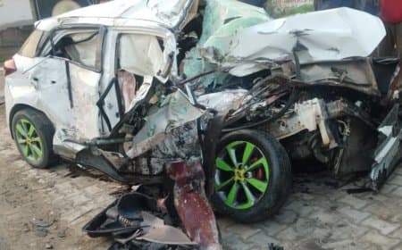 पंजाब...बस और कार की टक्कर... हिमाचल के चार लोगों की मौत