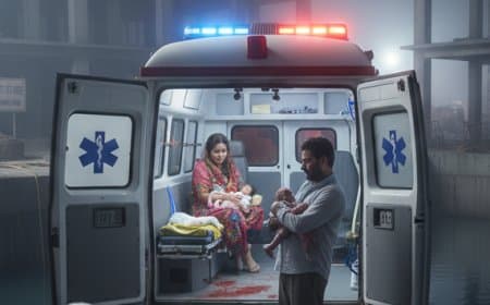 अस्पताल पहुंचने से पहले ही एम्बुलेंस बनी 'लेबर रूम', महिला ने जुड़वा बच्चियों को दिया जन्म