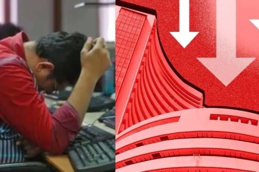 शेयर बाजार औंधे मुंह गिरा... सेंसेक्स और निफ्टी दोनों में गिरावट