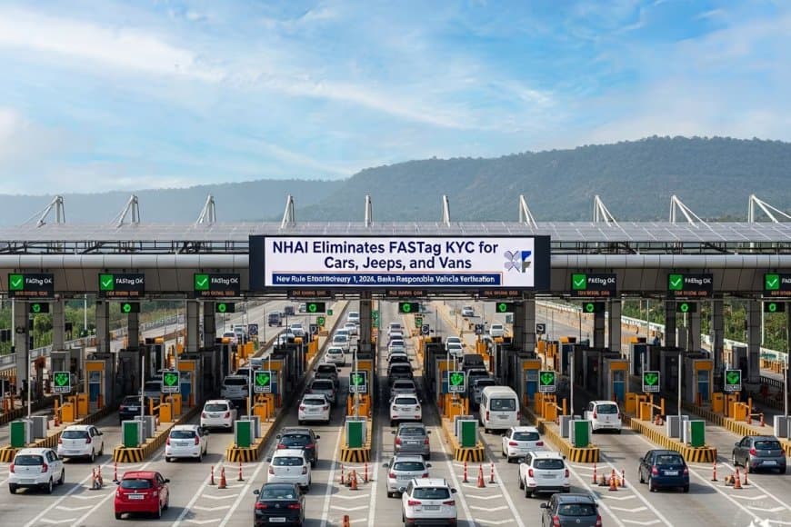 फास्टैग केवाईवी की अनिवार्यता अब 1 फरवरी से हो जाएगी समाप्त 