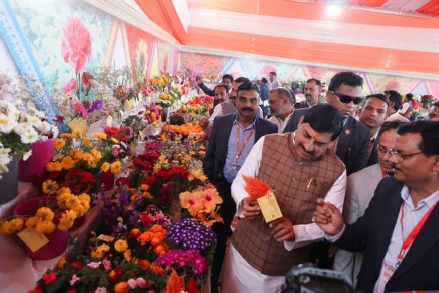 मध्यप्रदेश के फूलों की सुगंध लंदन-पेरिस तक, CM मोहन यादव ने किया पुष्प महोत्सव का शुभारंभ