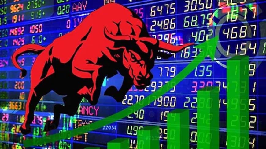 2026 शुभ... दमक रहा बाजार... सेंसेक्स और निफ्टी दोनों में उछाल