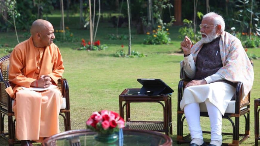 दिल्ली... प्रधानमंत्री नरेन्द्र मोदी से मिले सीएम योगी आदित्यनाथ