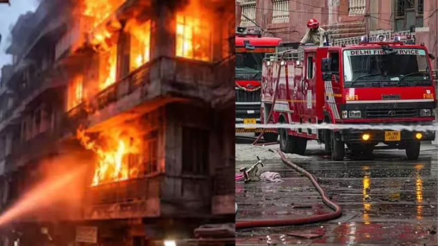 दिल्ली में हड़कंप... मेट्रो स्टाफ क्वार्टर में लगी आग... तीन जिंदगी खाक