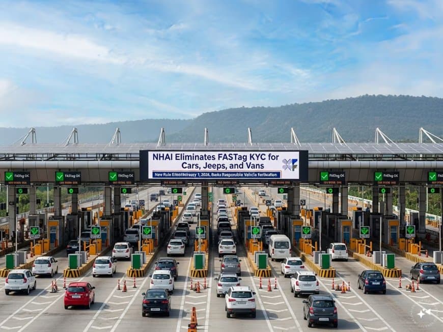 फास्टैग केवाईवी की अनिवार्यता अब 1 फरवरी से हो जाएगी समाप्त 