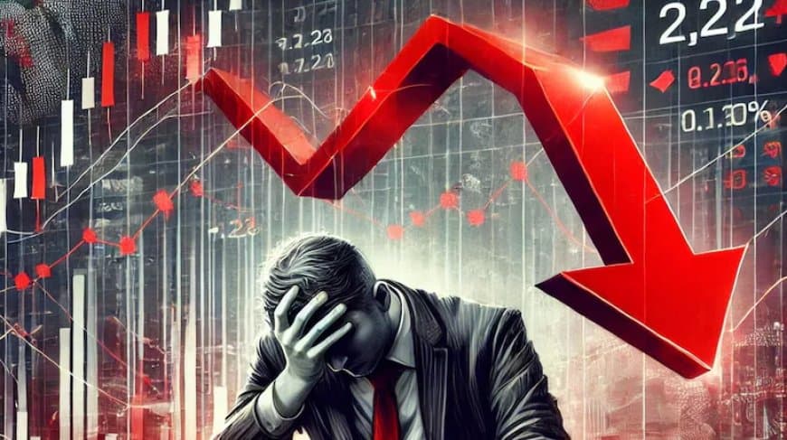 भारतीय शेयर बाजार में बड़ी गिरावट... सेंसेक्स टूटा और निफ्टी भी लाल