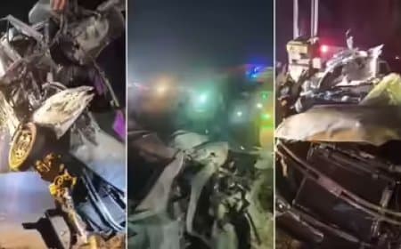 राजस्थान: डिवाइडर से टकराकर ट्रेलर से भिड़ी कार... छह लोगों की मौत