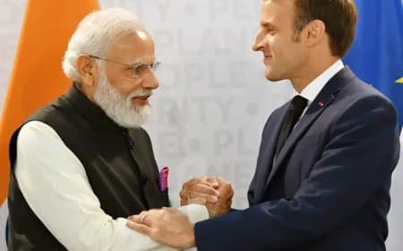 फ्रांस के राष्ट्रपति आए भारत...खास अंदाज में पीएम मोदी ने कहा-वेलकम मेरे प्यारे दोस्त