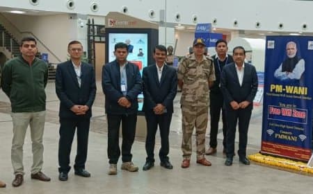 भोपाल एयरपोर्ट पर फ्री वाई-फाई सेवा शुरू: यात्रियों को मिलेगा 4 घंटे का हाई-स्पीड इंटरनेट