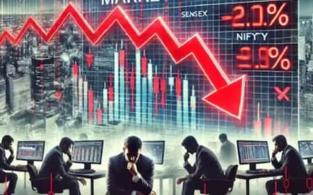 लाल निशान पर खुला शेयर बाजार... सेंसेक्स टूटा... निफ्टी भी धड़ाम