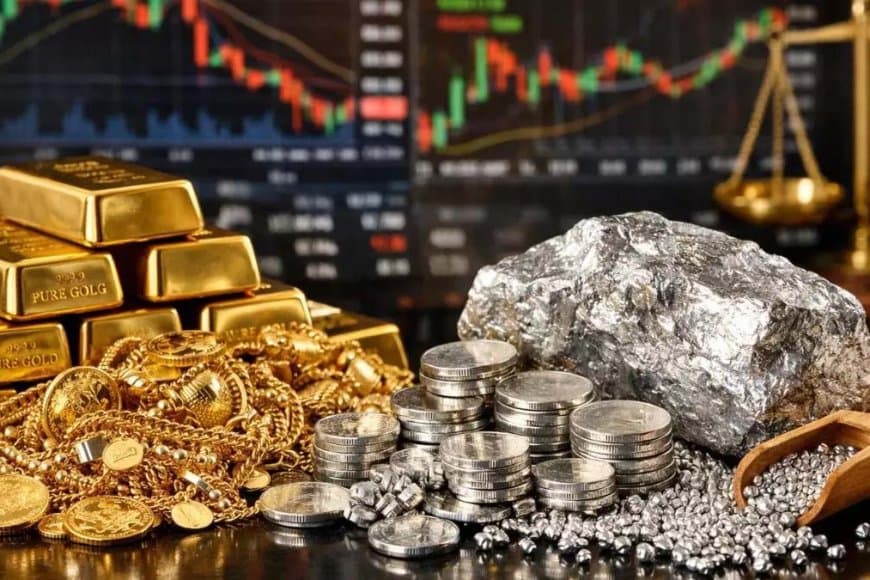 भारतीय बाजार में गिरावट: सोना 13000 और चांदी 26000 रुपए टूटी