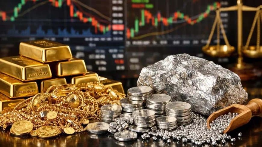 भारतीय बाजार में गिरावट: सोना 13000 और चांदी 26000 रुपए टूटी