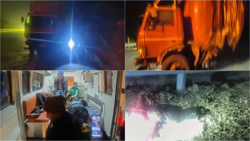 उत्तर प्रदेश: कंटेनर ने 15 को कुचला, छह लोगों की मौत... कई गंभीर