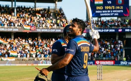 संजू का तूफान: ईडन में विंडीज चित, अब 5 मार्च को वानखेड़े में इंग्लैंड से टकराएगा भारत