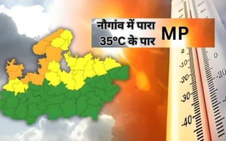 MP Weather: मध्यप्रदेश में गर्मी की दस्तक, नौगांव में पारा 35°C के पार; जानें होली पर मौसम का पूर्वानुमान।