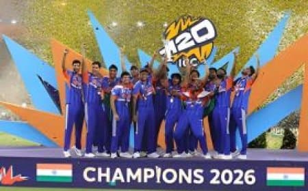 IND vs NZ T20 World Cup 2026 Final: भारत बना टी20 चैंपियन, न्यूजीलैंड को फाइनल में दी करारी शिकस्त।