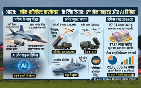 भारत की सैन्य शक्ति में 'नॉन-कॉन्टैक्ट वारफेयर' का शंखनाद: 6th जेन फाइटर जेट और AI डिफेंस पर जोर