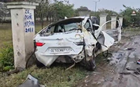 हरियाणा: रेलिंग से टकराई कार... दिल्ली जा रहे दो युवकों की मौत