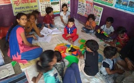 मध्यप्रदेश में पहली बार आंगनवाड़ी बच्चों का ‘विद्यारंभ’ समारोह 