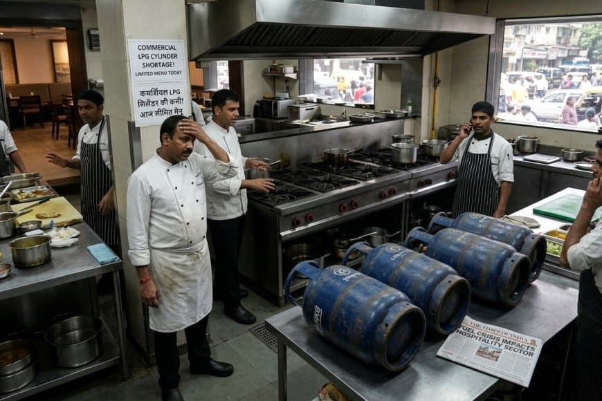 कमर्शियल एलपीजी सिलेंडर संकट: पश्चिम एशिया युद्ध का असर, होटलों की सप्लाई रुकी