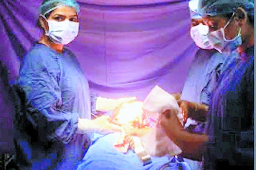 महिला के गर्भाशय से तीन किलो गांठ सफल सर्जरी में निकाली, स्वास्थ्य बेहतर