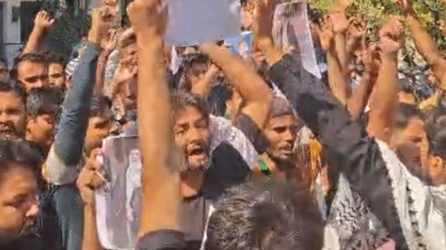 भोपाल शिया समुदाय: अयातुल्ला खामेनेई की मौत पर श्रद्धांजलि सभा, अमेरिका-इजरायल के खिलाफ नारेबाजी