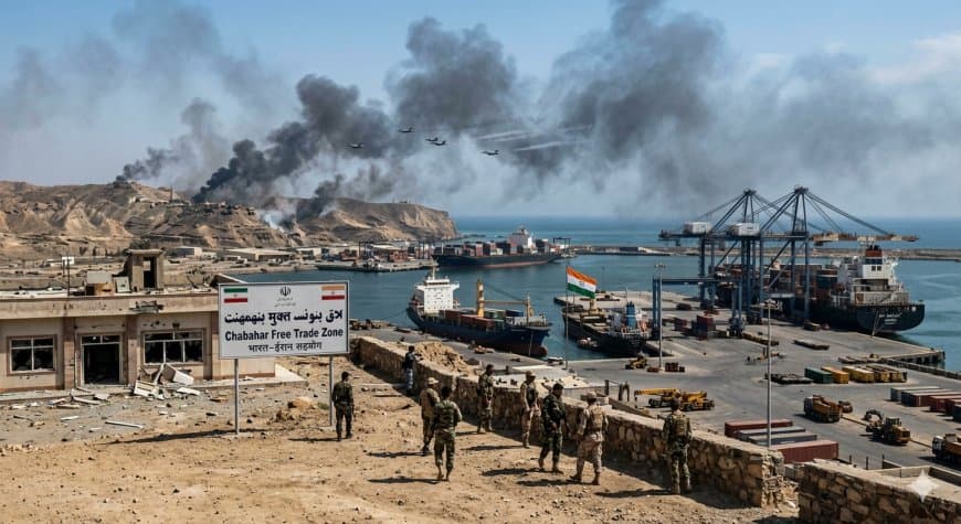 अमेरिका का ईरान के चाबहार पर बड़ा हमला; चाबहार बंदरगाह पर बमबारी से भारत के निवेश पर संकट