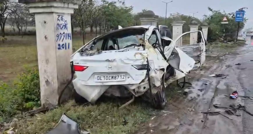 हरियाणा: रेलिंग से टकराई कार... दिल्ली जा रहे दो युवकों की मौत