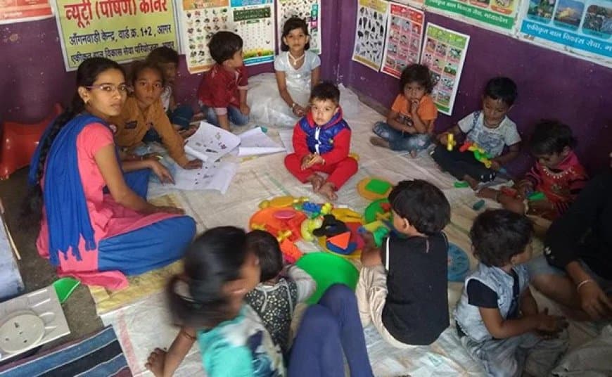 मध्यप्रदेश में पहली बार आंगनवाड़ी बच्चों का ‘विद्यारंभ’ समारोह 