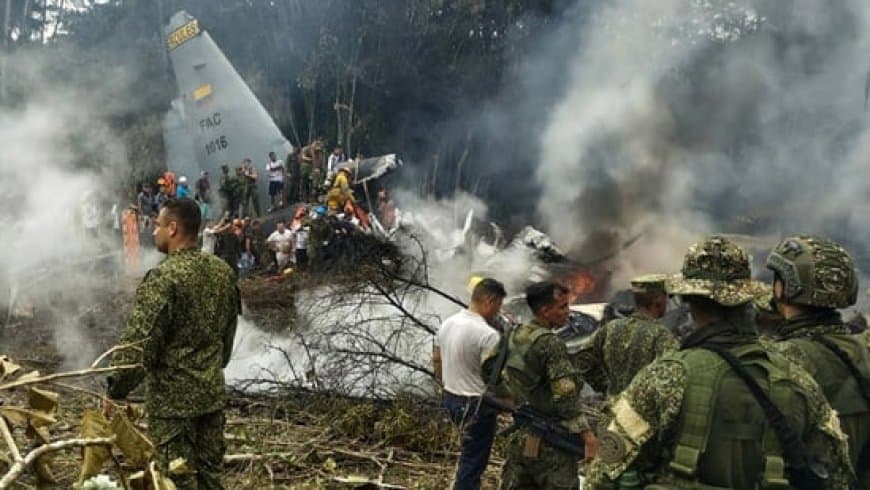 कोलंबिया: सेना का विमान क्रैश... 66 लोगों की मौत, 21 लापता 