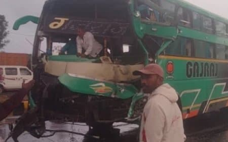 मध्यप्रदेश में हादसा: जोधपुर से इंदौर जा रही बस रतलाम में ट्रक से टकराई