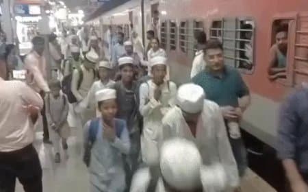 मानव तस्करी का भांडाफोड़! पटना-पुणे एक्सप्रेस से 167 मुस्लिम बच्च बरामद