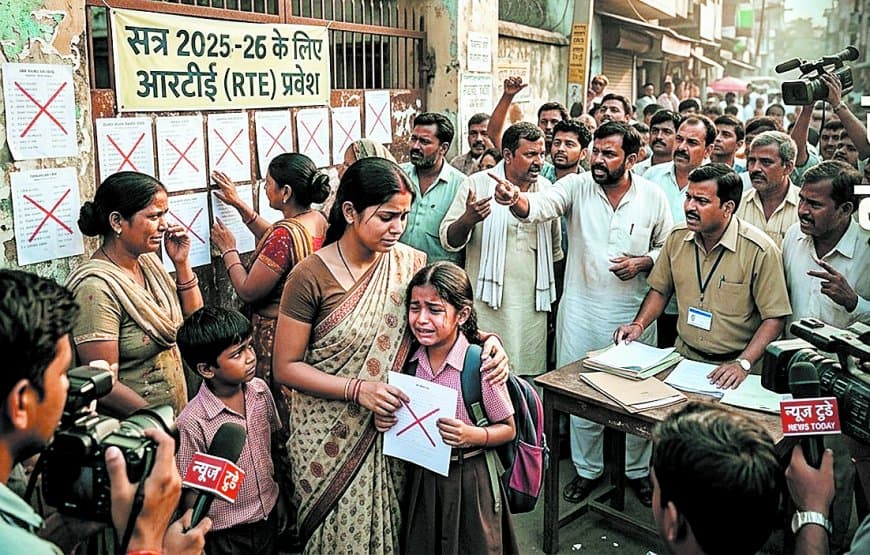 आरटीई प्रवेश में बड़ी छंटनी, 4260 सीटों पर 2738 बच्चे पहले चरण में बाहर