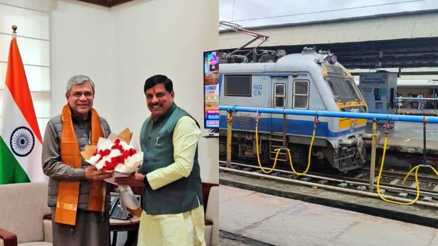 मुख्यमंत्री के प्रयासों से केंद्र सरकार ने कई प्रमुख रेलवे परियोजनाओं को मंजूरी दी ।