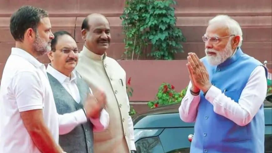 पीएम मोदी और राहुल गांधी के बीच हुई बातचीत का वीडियो आनलाइन खूब वायरल हो रहा है।