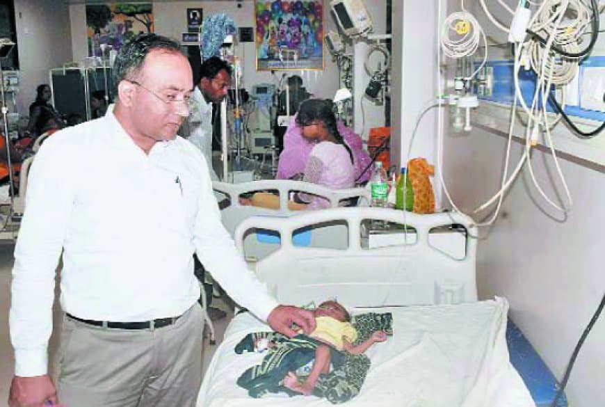 मझगवां में कुपोषण का कहर, चार माह के जुड़वा बच्चों की हालत गंभीर