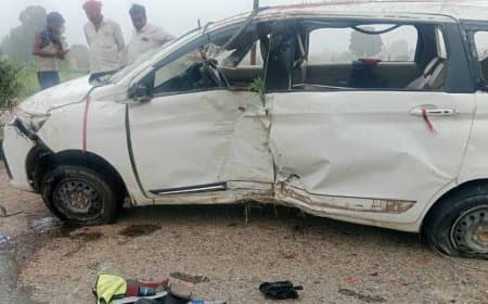 मध्यप्रदेश: रतलाम में भीषण सड़क हादसा... एक की मौत... एक दर्जन घायल