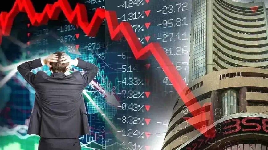 भारतीय शेयर बाजार में गिरावट: सेंसेक्स 367 अंक फिसला, निफ्टी 24000 से फिसला