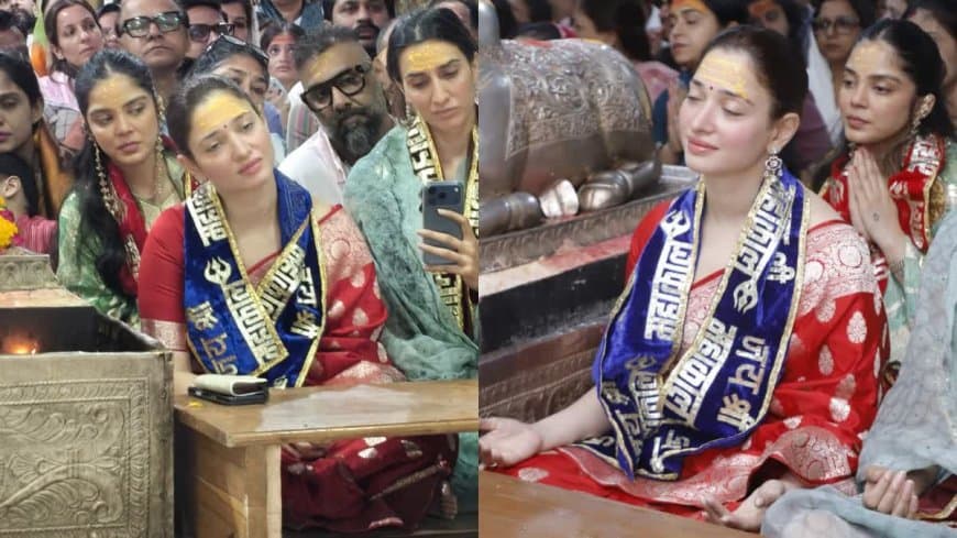अभिनेत्री तमन्ना भाटिया ने बाबा महाकाल के दर्शन किए।