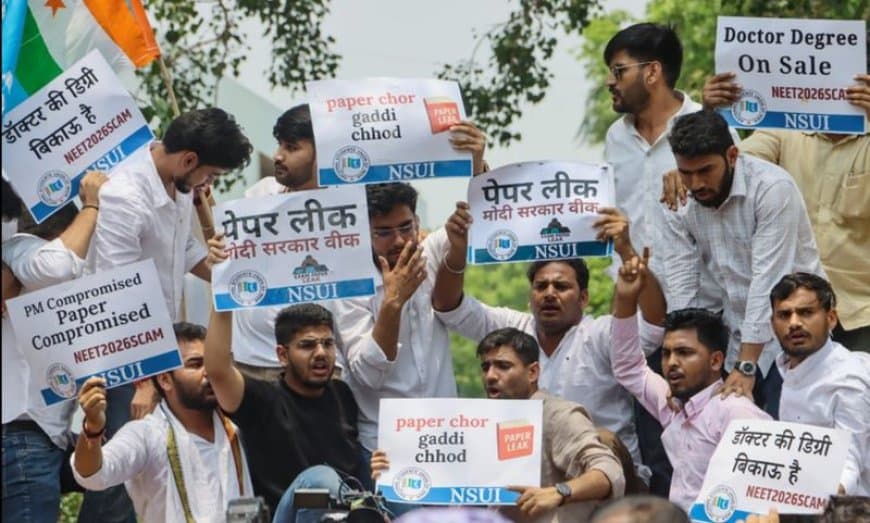 नीट पेपर लीक केस: राजस्थान एसओजी टीम ने गुरुग्राम से एमबीबीएस छात्र को किया गिरफ्तार, मध्यप्रदेश से जुड़े तार  