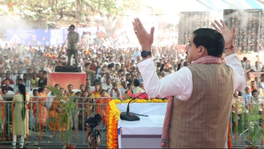 मुख्यमंत्री डॉ. मोहन यादव ने धार में जल गंगा संवर्धन अभियान अंतर्गत गंगा दशहरा कार्यक्रम को संबोधित किया।