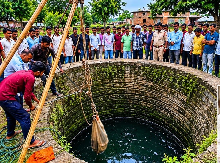 विवाहिता का कुएं में मिला शव, मायके पक्ष ने हत्या करने का लगाया आरोप