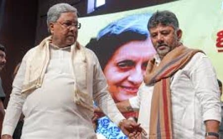 कर्नाटक में सत्ता का ऐतिहासिक हस्तांतरण: डीके शिवकुमार बने राज्य के 34वें मुख्यमंत्री